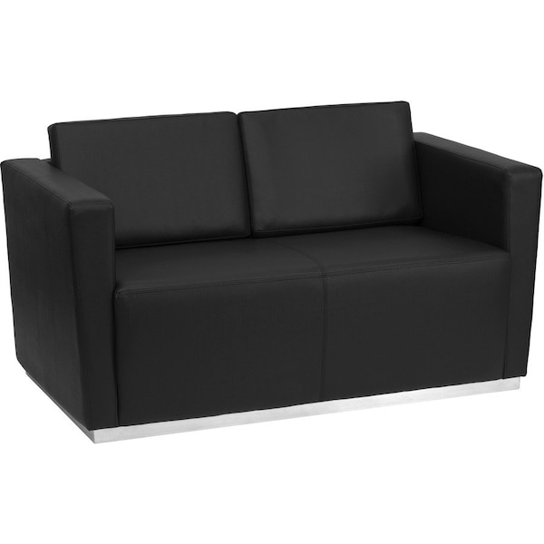 Flash Furniture Loveseat, 32" x 31", Upholstery Color: Black ZB-TRINITY-8094-LS-BK-GG - main