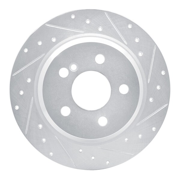 Dynamic Friction Co DFC Brake Rotor - Drilled and Slotted - Silver 631-63051R - main