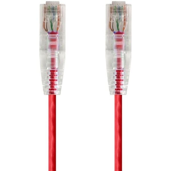 Monoprice Cat6 28AWG Utp Ethernet Cable, 2 ft.Red 14802 - main
