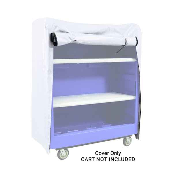 Royal Basket Trucks Vinyl Cover, 61" H, 50 1/2" L, White G49-WWX-BVN - main