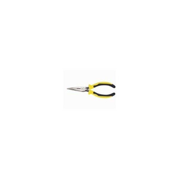 Klein Tools 7 5/16 in J203 Needle Nose Plier, Side Cutter Plastic Dipped Handle J203-7 - main