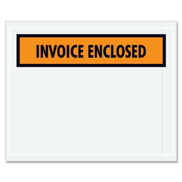 Zoro Select Packing List Envelopes, Orange, PK1000 PL13 - main