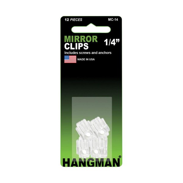 Hangman Products Hanger Mirror Holder Clip Set, 12PK 5911219 - main