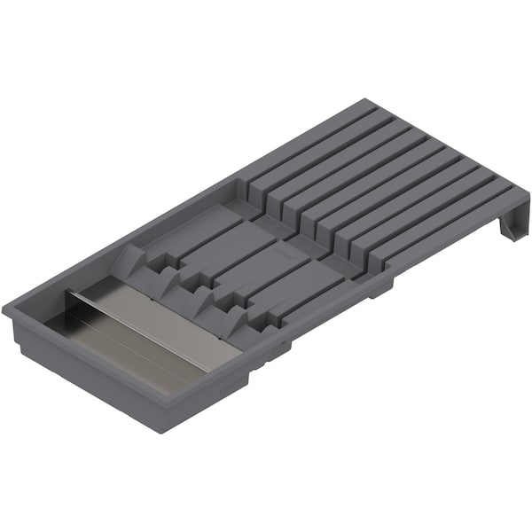 Blum 7-5/16in.W Gray Nylon & Stainless Steel Ambia Knife Holder ZC7M0200 - main