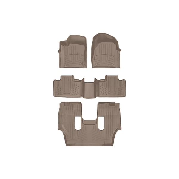 Weathertech Tan, Front and Rear and Rear FloorLiner HP 459301IM-45324-4-5IM - main