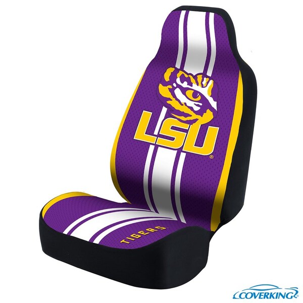 Coverking UNIVERSAL ULTISUEDE SEAT COVER DESIGNER 1PC, LOUISIANA STATE UNIVERSITY, ELA010 USCSELA010 - main