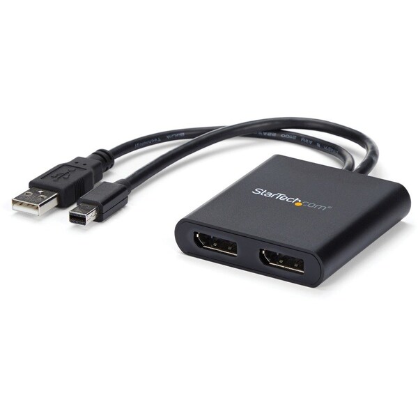 Startech.Com MST Hub - Mini DisplayPort to 2x DisplayPort - Multi Stream Transport Hub - mDP 1.2 to DP MSTMDP122DP - main