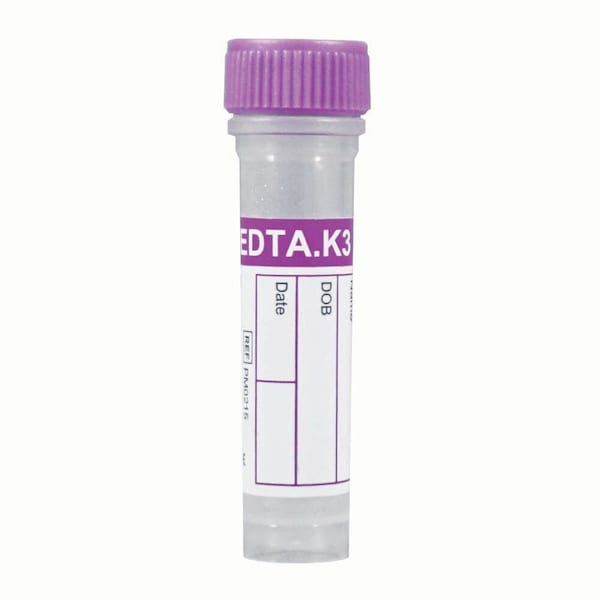Jorgensen Laboratories Mini Blood Collection Tube - Purple/EDTA3 J1565 - main