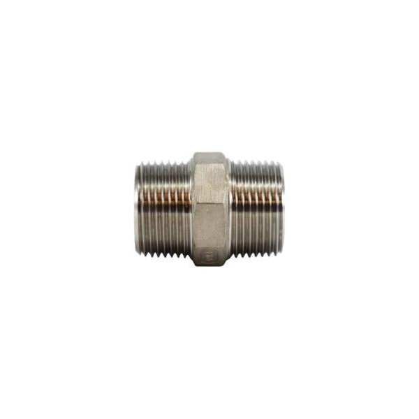 Midland Industries NIPPLE HEX 1/2IN MPT 1/2IN MPT 304 SST 62723 - main