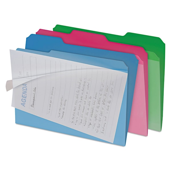 Find It Clear View Interior File Folders, 1/3-Cut Tabs: Assorted ...
