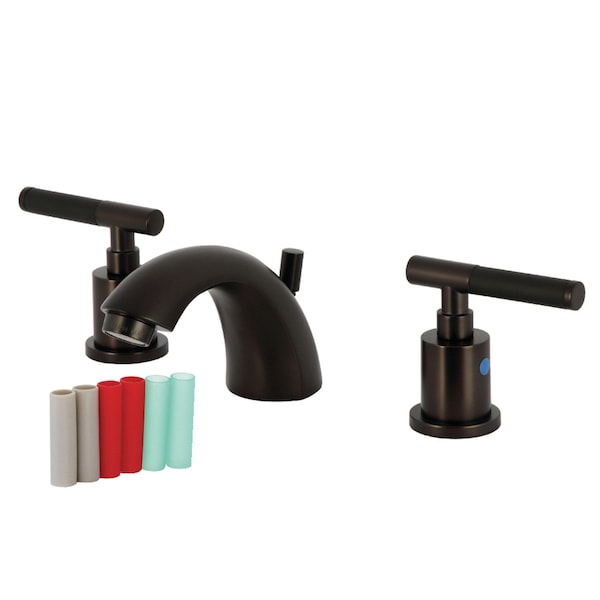 Kingston Brass Mini-Widespread Bathroom Faucet with Pop-Up Drain, Oil Rubbed Bronze KB8955CKL - main