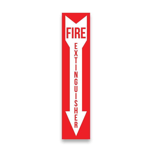 Signmission Safety Sign, OSHA WARNING, 18" Height, Fire Extinguisher Arrow, Portrait OS-CL-D-418-V-25560 - main