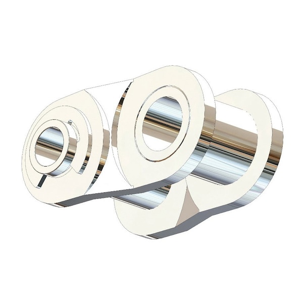 Senqcia 40SSHPOL Single Strand Hollow Pin Spg Clip Off Link, 40SSHP chain, .5P, .222 Pin, 304SS S-40SSHPOL - main