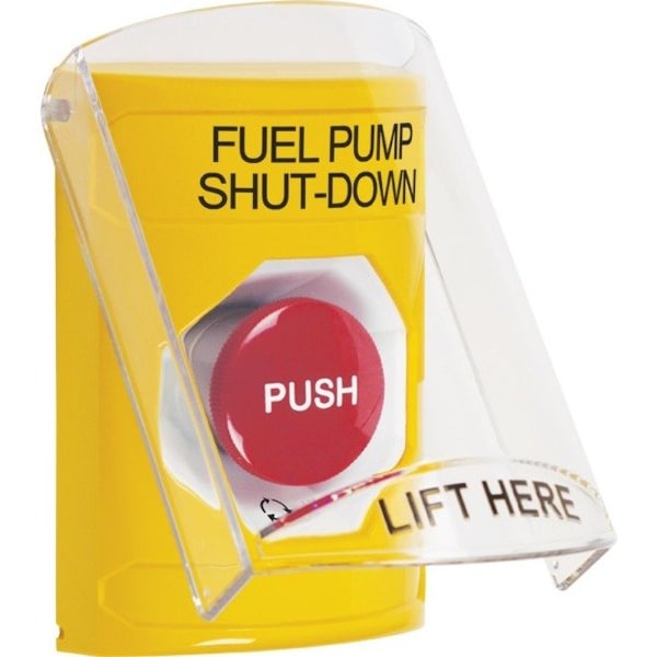 Safety Technology International Fuel Pump Shutdown Push Button, 2-7/8" D SS2221PS-EN - main