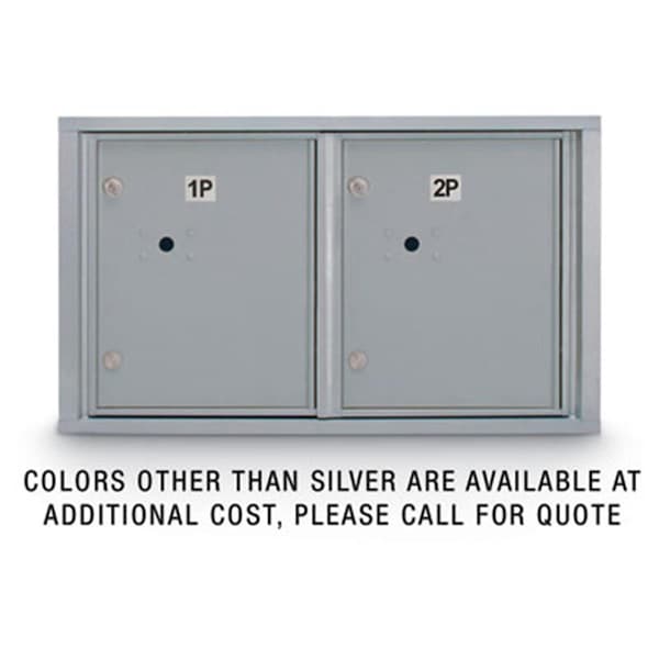 Postal Products Unlimited Standard 4C Mailbox with 2 Horizontal Parcel Lockers - Gold N1029449GLD - main