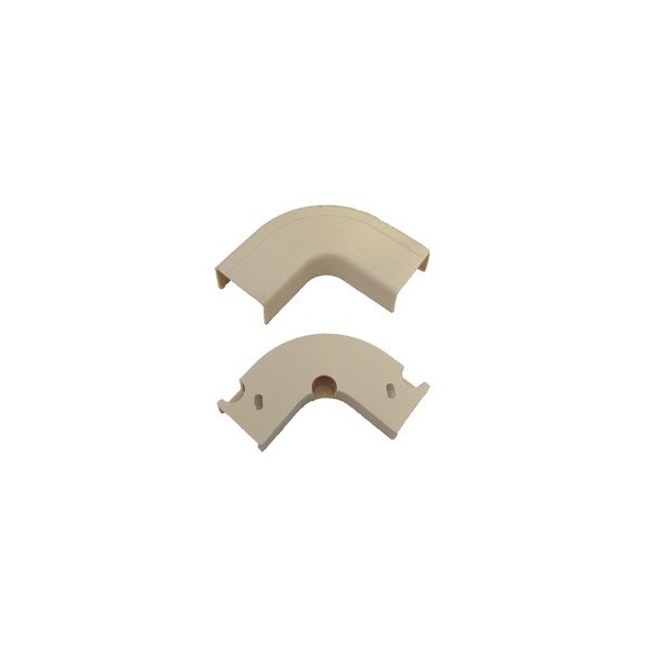 Cable Wholesale 90 Deg Flat Elbow Raceway, FWT Series, Ivory 31R2-001IV - main