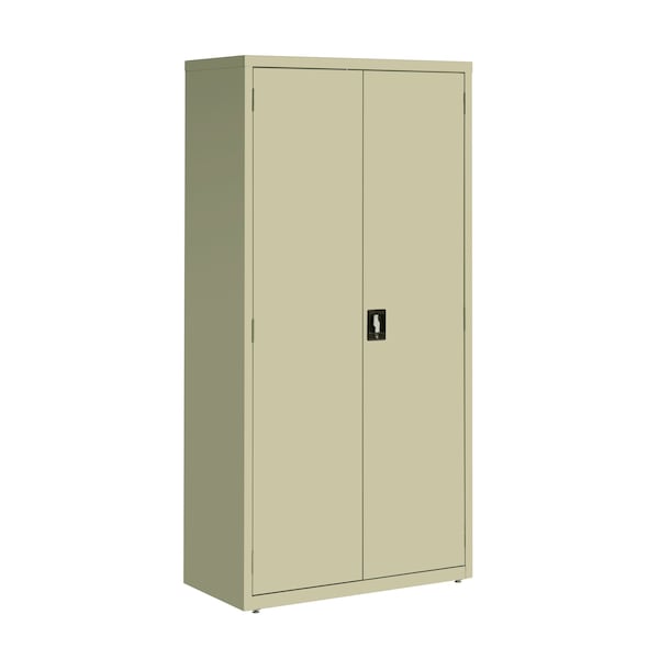 Hirsh Storage Cabinet, 72 in H, 36 in W, 18 in D, Recessed Twist, Keyed, Putty, 4 Shelves 22004 - main