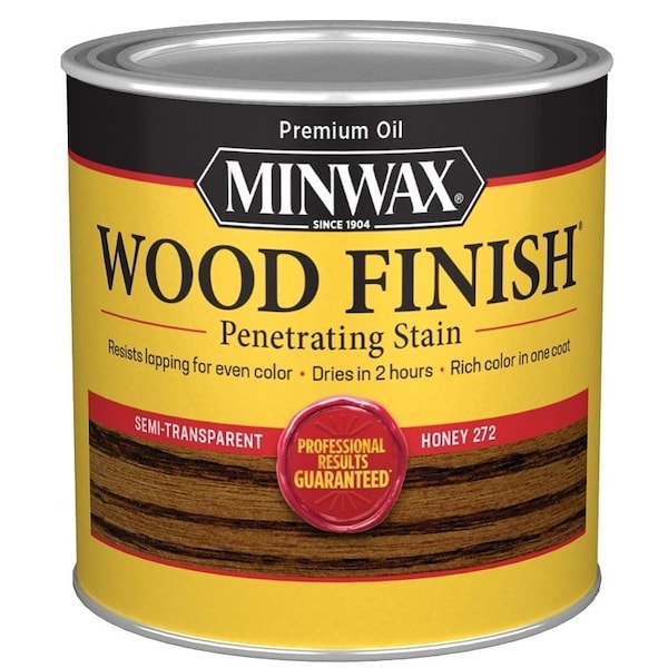 Minwax Wood Stain, Honey, Liquid, 0.5 pt, Can 227624444 - main