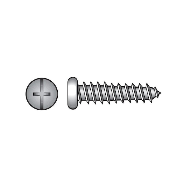 Hillman Sheet Metal Screws No. 6 X 1/2 in L Phillips/Slotted Pan Head Zinc-Plated 74006 - main