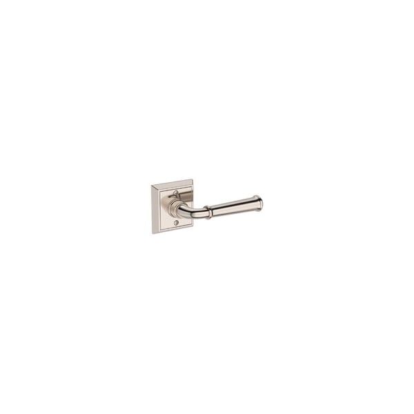 Baldwin Residential Door Levers Half Dummy Right Hand Lifetime Bright Nickel HDDUNCHR055 - main