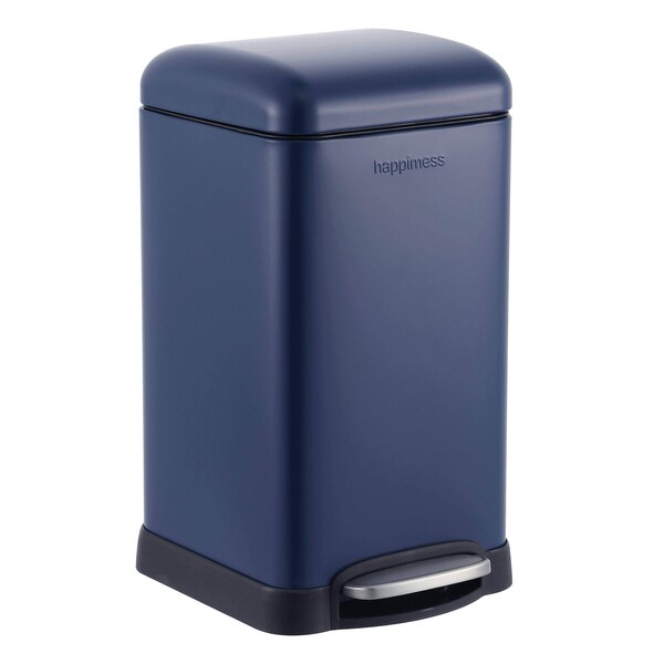 Happimess Betty Retro Mini 3.2-Gallon Step-Open Trash Can, Denim Blue HPM1012F - main