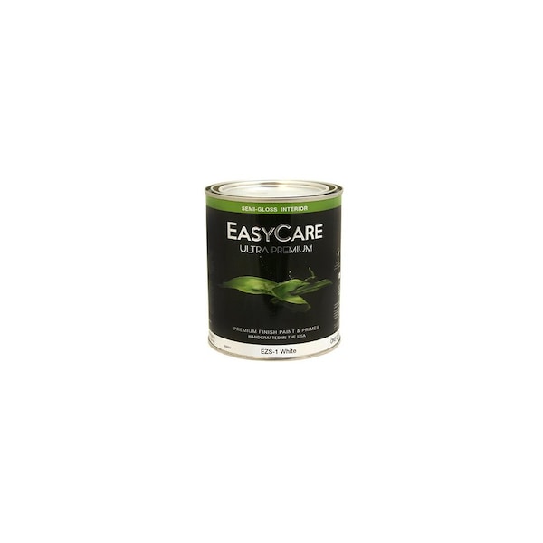 True Value Ultra Premium Interior Latex Paint & Primer, White Semi-Gloss, 1-Qt. EZS1-QT - main