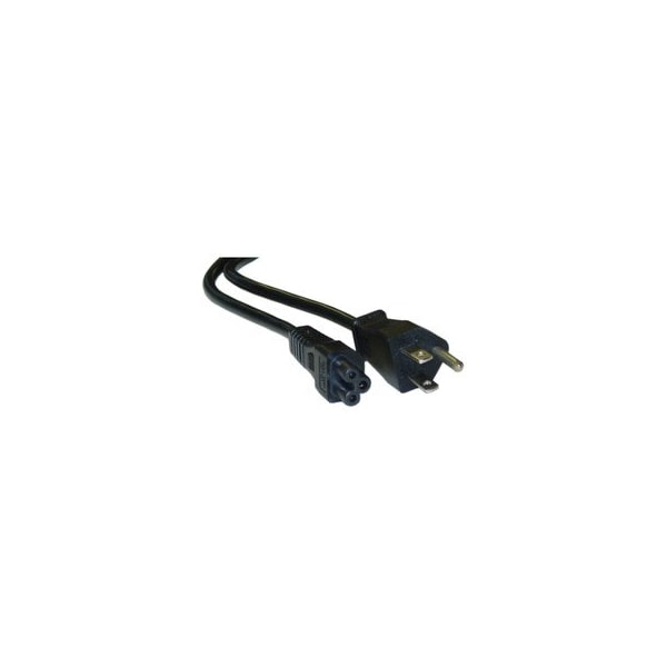 Cable Wholesale Notebook/Laptop Power Cord, NEMA 5-15P to C5, 3 Pin, 10 foot 10W1-15210 - main