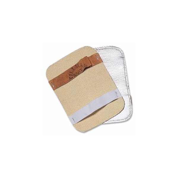 Tillman Aluminized Back-Hand Pad, 550X Aluminized Rayon, 5-1/2 in W x 7-1/2 in H, Economy Double, 6PK 724-550X - main