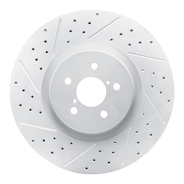 Dynamic Friction Co DFC Geoperformance Rotor - Drilled and Slotted 830-13014L - main