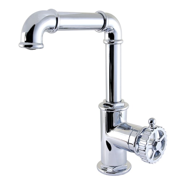 Kingston Brass One-Handle Single-Hole Bathroom Faucet with Push Pop-Up Drain, Polished Chrome LS6001CG - main