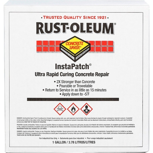 Rust-Oleum Concrete Repair Compound, Box, Gray, InstaPatch 276981 - main