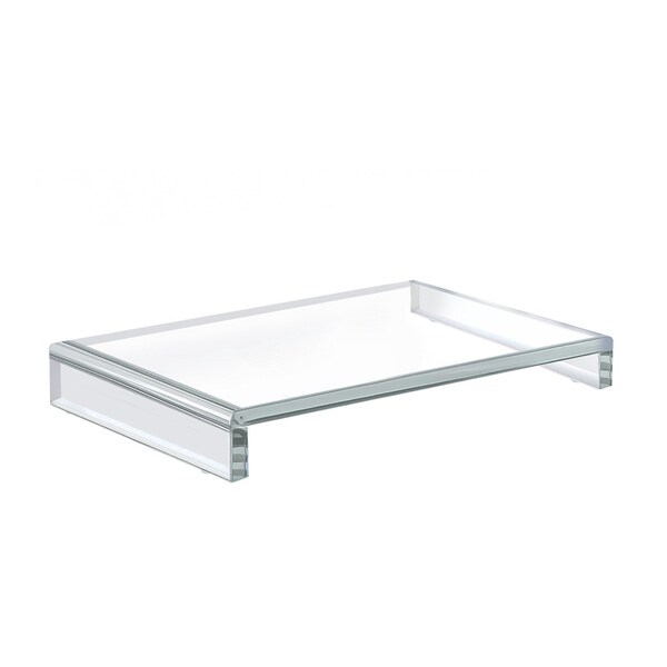 Azar Displays Clear Acrylic 1/2" Thick Riser w/ Bumpers, 11.75"L x 7.75"W x 2"H 515370-1PK - main