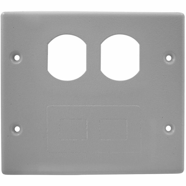 Hubbell Wiring Device-Kellems Plate, 4000 Series Raceway, Plates HBL4747BFGY - main