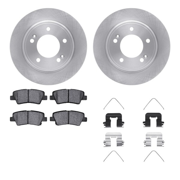 Dynamic Friction Co DFC Brake Rotor with 5000 Brake Pads and Hardware Kit 6512-21171 - main