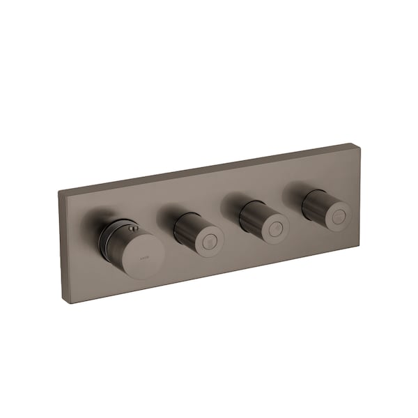 Axor ShowerSolutions Thermostatic Module Trim 15" x 5" for 3 Functions in Brushed Black Chrome 10751341 - main