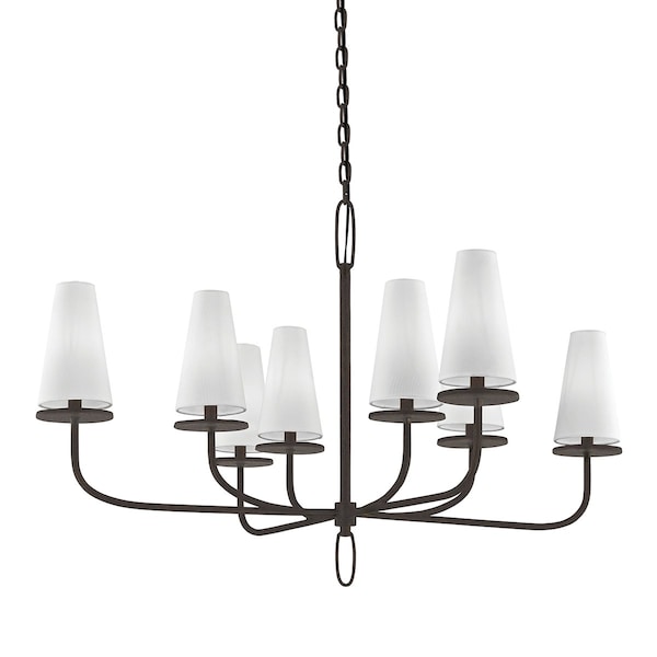 Troy Lighting Marcel 8 Light Chandelier 43.25 In. Textured Bronze F6296-TBZ - main