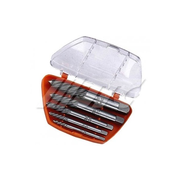 Jtc Auto Tools 5-piece screw extractor set, CR-MO, heat treated, sizes no.1-no.5 5601 - main