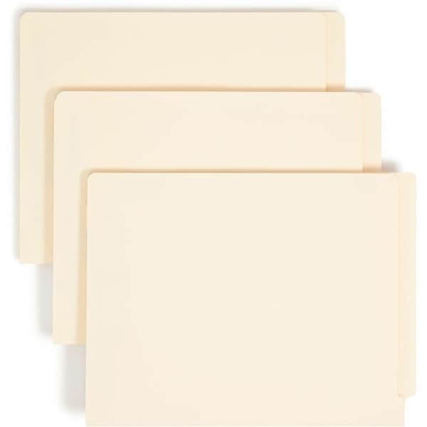 Smead Manila End Tab Classification Folder, 1 divider, Straight Cut Tab, 50/BX 34220 - main