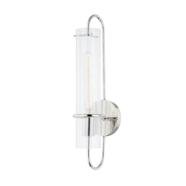 Mitzi Beck 1 Light Wall Sconce 21.75 In. Polished Nickel H640101-PN - main