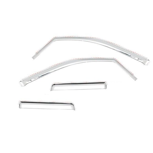 Putco Rainguards, Low Profile; In-Channel With Tape- On; ABS Plastic; ABS Plastic; Set Of 480243 - main