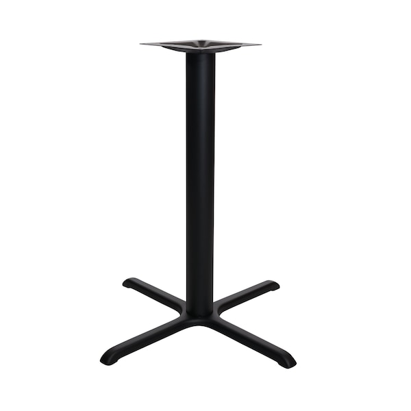 Bfm Seating Stamped Steel - 36 x 36 Cross Base - Bar Height - 4in Column - 11 7/8in Bolt-On Top Plate STB-36364TBP - main