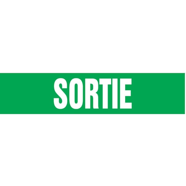 Accuform FRENCH PIPE MARKER SORTIE LANGUAGE CRPK265STC - main