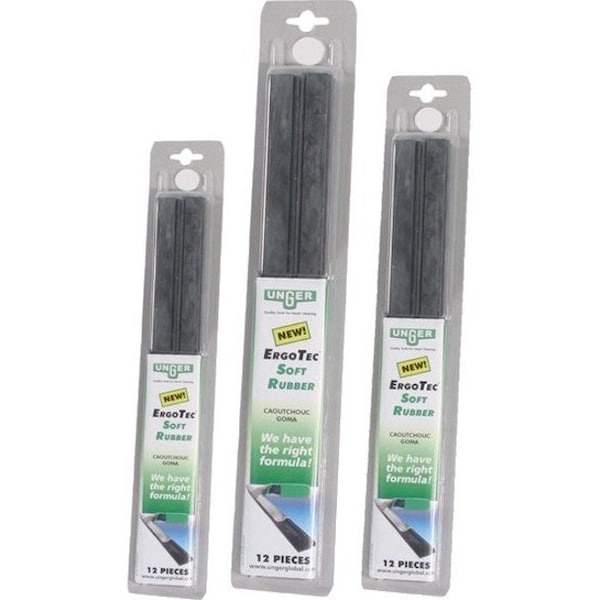Unger ErgoTec Replacement Squeegee Blades, 18 in Wide Blade, 12PK RT450 - main