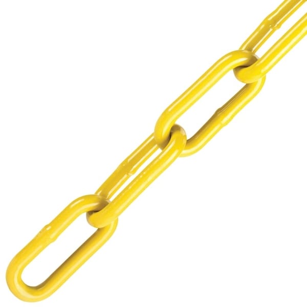 Baron Chain, 1/4 in, 60 ft L, Yellow Poly-Coated 7212 - main