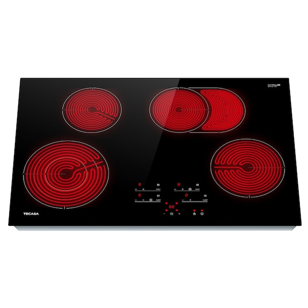 Tecasa 30-in 4 Burners Smooth Surface (Radiant) Black Electric Cooktop with Bridge Element MT-T47364RT - main