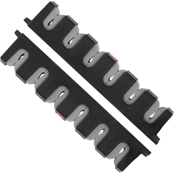 Simple Deluxe Horizontal Fishing Rod Holders Wall-Mounted - Fishing Rod Rack Great Fishing Pole Holder for Garage SOFISHRODRACKHGREY - main
