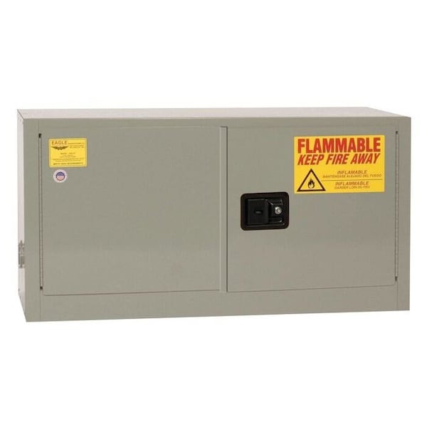 Eagle Mfg 15 gal, 1 Shelves, 18-Gauge Steel, 43 in W x 24 in H x Gray ADD14XGRAY - main