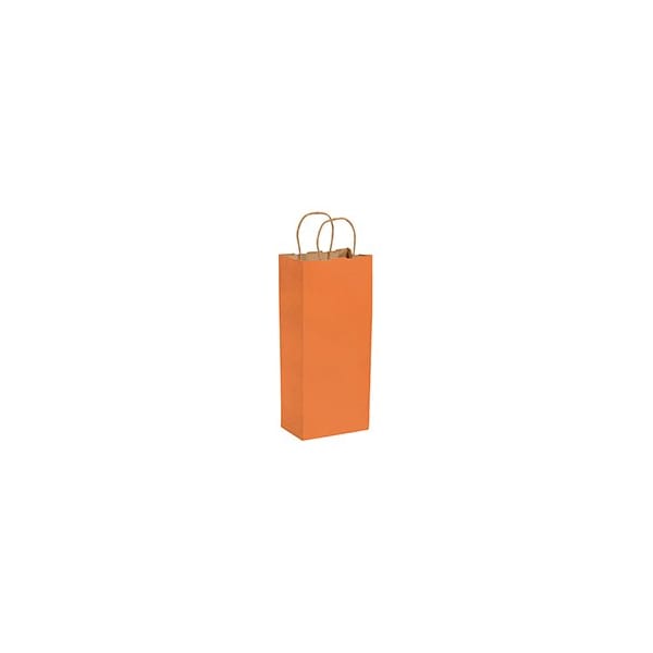 Bubblefast 250-5 1/2 x 3 1/4 x 13'' Orange Tinted Shopping Bags, 250PK BFBGS115O - main