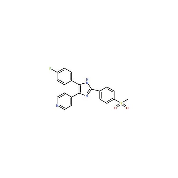 Ak Scientific 4-(4-Fluorophenyl)-2-(4-methylsulfonylphenyl)-5-(4-pyridyl)-1H-imidazole (5mg), CAS 152121-46-5 1397AH-5mg - main