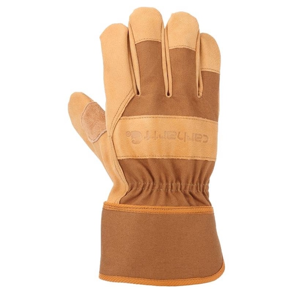 Carhartt Men's Indoor/Outdoor Work Gloves Brown XL, Pair GW0518MBROWN-XL - main